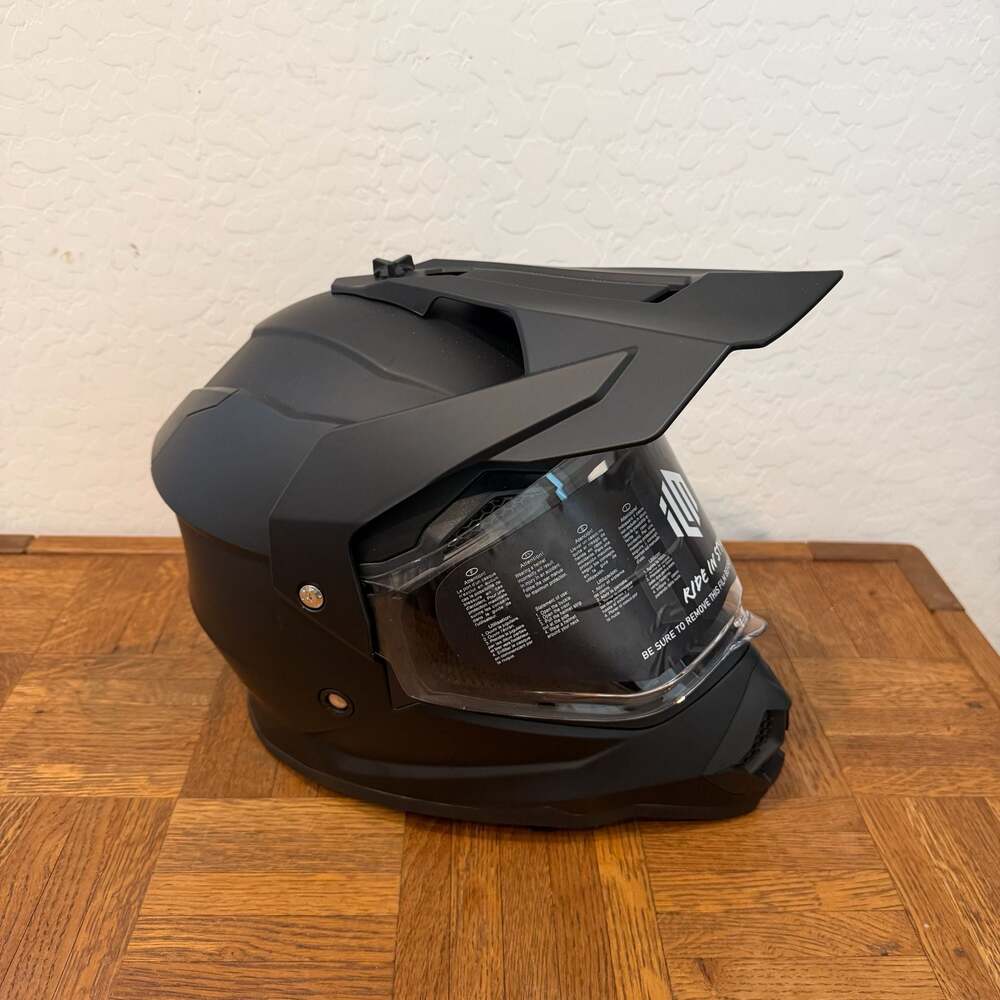 ILM WS-906 Dual Sport Full Face Helmet Matte Black DOT Certified YM Youth Medium